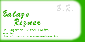 balazs rizner business card